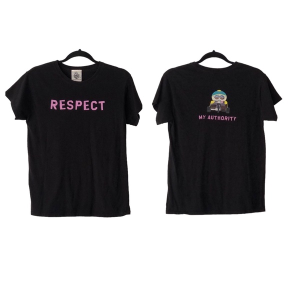 2006 South Park Comedy Central Cartman Respect My Authority Baby Doll Tee - Picture 1 of 6